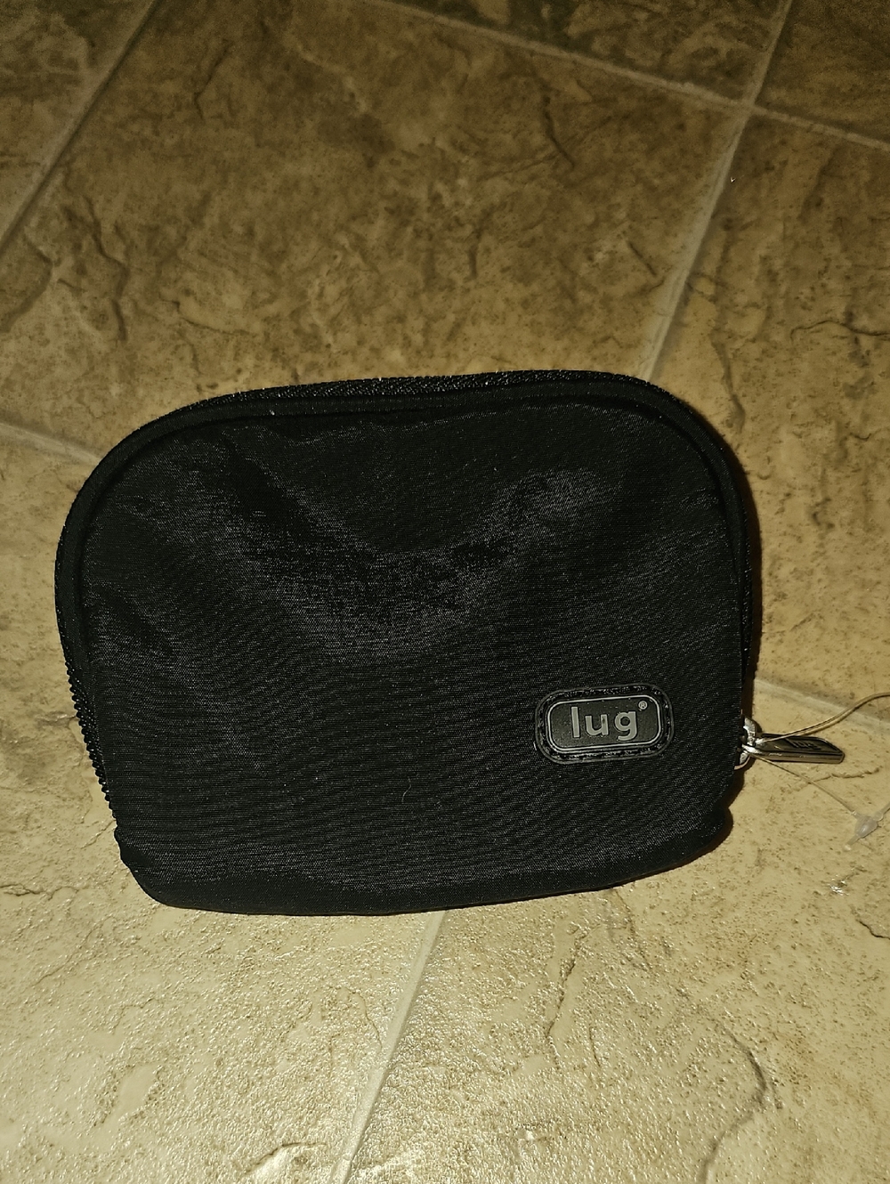 lug Small Black Zip Pouch